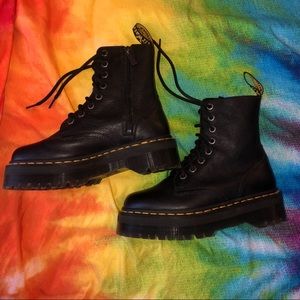 Dr. Martens Jadon Pisa Leather Platform Boots